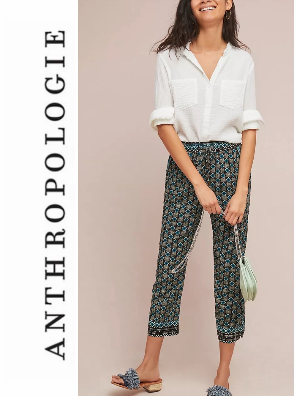 EUC Anthropologie Geometric Joggers